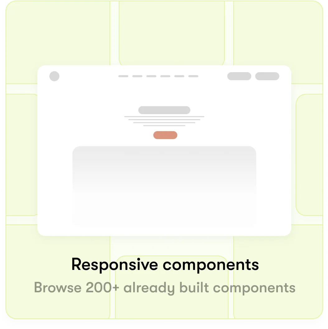 Ready to use responsive UI components with mordern design, copy and paste